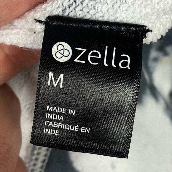 NWT Nordstrom Zella Jamie Ink Splatter Crew Sweatshirt Size Medium Oversize Boho - Picture 9 of 10